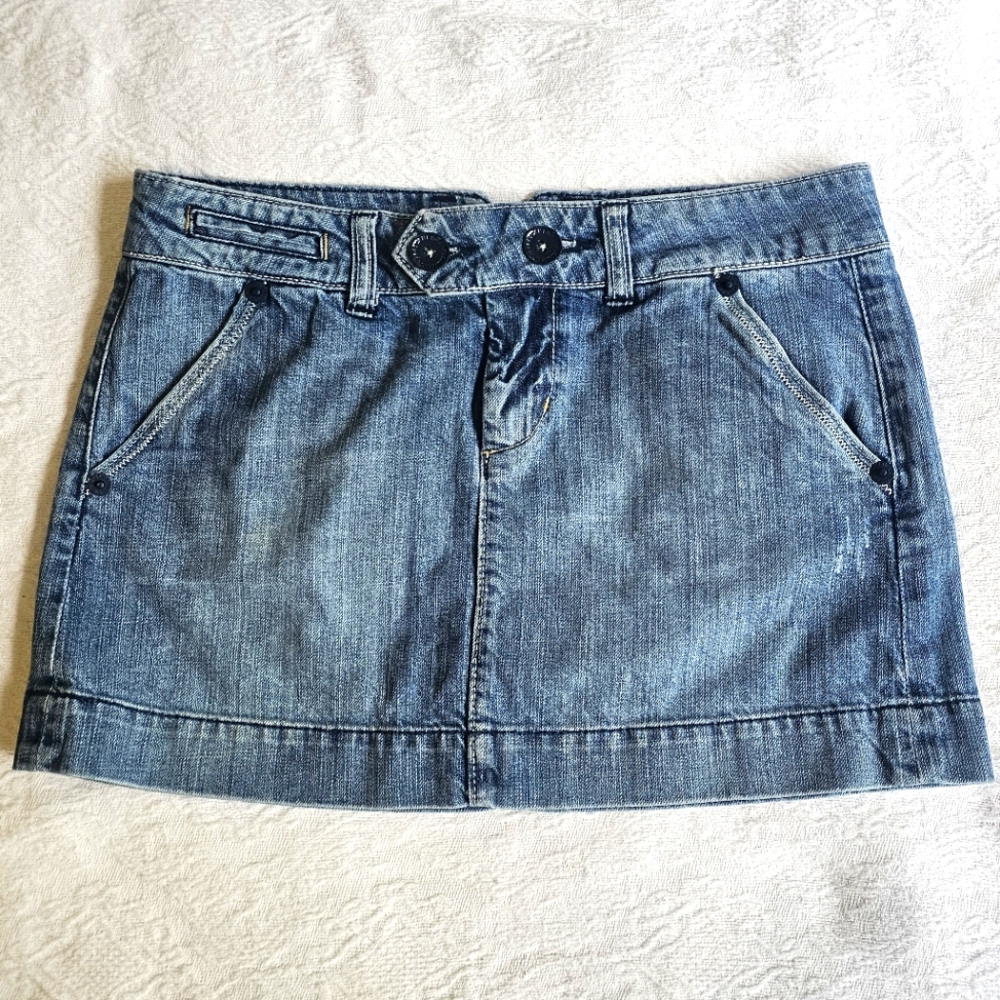 Vintage American Eagle Denim Mini Skirt Size 2